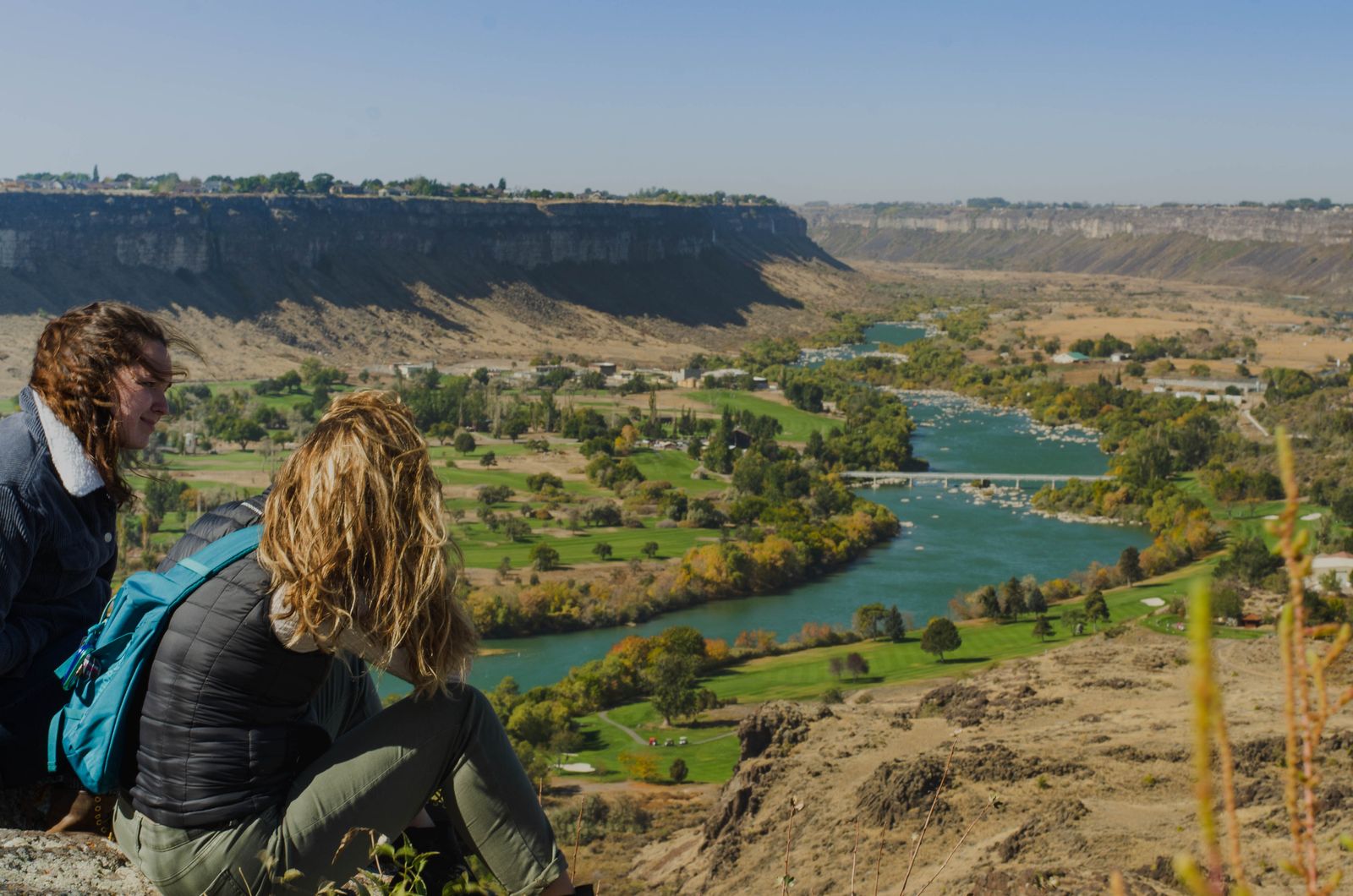 Looking out over the river valley
